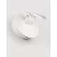 Otto LED Wandlampe Ø 12cm Weiß in modernem, minimalistischem Design mit drehbarem Leuchtenkopf.