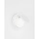 Otto LED Wandlampe Ø 12cm Weiß auf weißer Wand, modernes Design, flexibel einstellbar.
