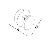Otto LED Wandlampe Ø 12cm Weiß