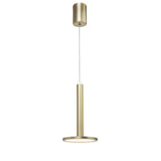 Palencia LED Pendelleuchte Metall Gold, schlanke goldene LED-Hängelampe mit warmweißem Licht für Wohn- und Essbereiche