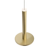 Lampada a ciondolo a led Palencia oro metallico