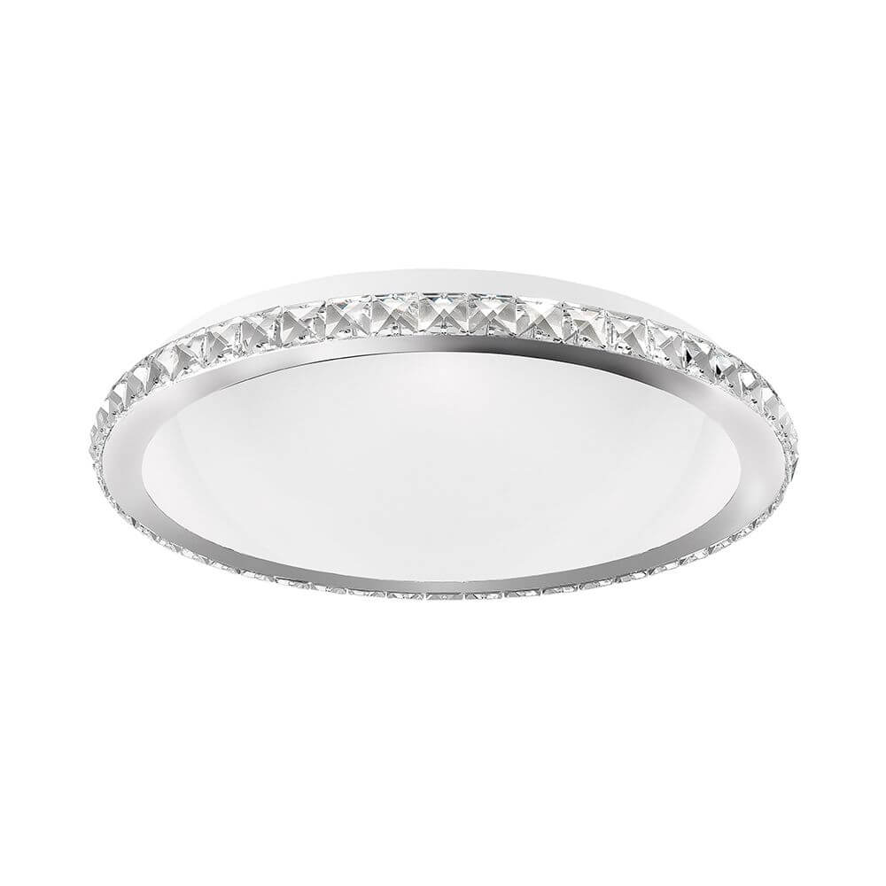 Nova Luce Palermo Deckenleuchte K9 Kristall Chrom mit elegantem Design und K9-Kristallen.