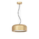 Moderne Perleto Hängelampe mit goldener Metalloberfläche, Ø 35cm, ideal für Ess- und Wohnzimmer.