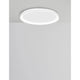 Pertino LED Deckenleuchte Ø 38cm Acryl an der Decke montiert, modernes Design in weißem Finish.