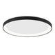 Pertino LED Deckenleuchte Ø 38cm Acryl in modernem Design mit abgerundeter Form und eleganter Schwarz-Weiß-Kombination.