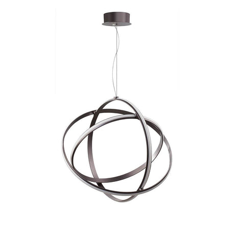 Pertone LED Hängelampe Schwarz im modernen Design mit Aluminium und Acryl, ideal für stilvolle Innenräume.