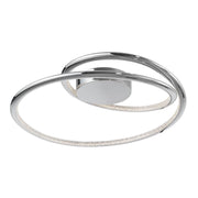 Plasencia LED Deckenleuchte Chrom: moderne Deckenleuchte mit elegantem Design und integrierter LED-Lichtquelle.