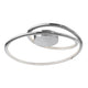 Plasencia LED Deckenleuchte Chrom: moderne Deckenleuchte mit elegantem Design und integrierter LED-Lichtquelle.
