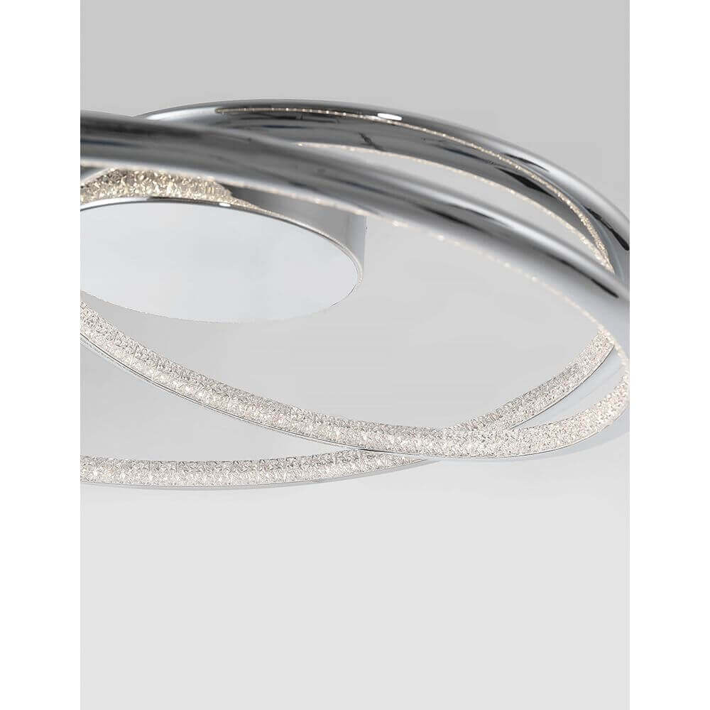 Plasencia LED ceiling light chrome