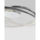 Plasencia LED Deckenleuchte Chrom mit elegantem Design aus Aluminium und Glas, integrierter LED-Lichtquelle.