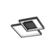 Porto LED Deckenlampe in modernem Design mit zwei quadratischen Elementen, ideal für verschiedene Wohnräume.