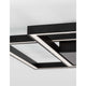 Porto LED Deckenlampe in modernem Design mit quadratischen Formen und eleganter Beleuchtung.