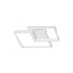 Porto LED Deckenlampe im modernen Design mit zwei ineinandergreifenden Quadraten, ideal für jeden Raum.