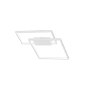 Porto LED Loftslampe 45cm hvid med moderne minimalistisk design og aluminiumsramme.