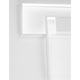 Porto LED Deckenlampe 45cm Weiß Detailansicht des minimalistischen Designs aus Aluminium und Acryl.