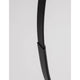Premium LED Stehlampe Gebogen - schwarzes gebogenes Aluminiumgestell mit schlanker Verbindung und minimalistischer Design-Detailansicht