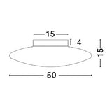 Pressione Glas Deckenleuchte Ø 50cm