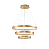 Preston LED Hängelampe Ø 80cm Antik Gold  Nova Luce   