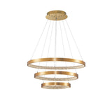 Preston LED -roikkuu lamppu Ø 80 cm antiikkikulta
