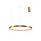Elegante Preston LED Hängelampe Ring in Antik-Gold mit Kristall-Akzenten für stilvolle Raumbeleuchtung.