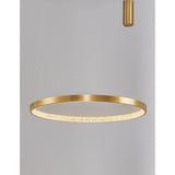 Preston LED Hängelampe Ring Antik-Gold