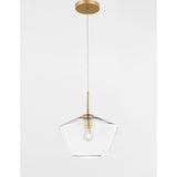 Prisma Glas Pendelleuchte Gold