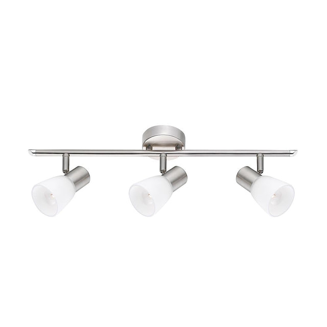 Publico Nickel Deckenspot 3-flammig Glas  Nova Luce   