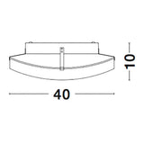 Quale ceiling lamp 2-flame chrome, glass