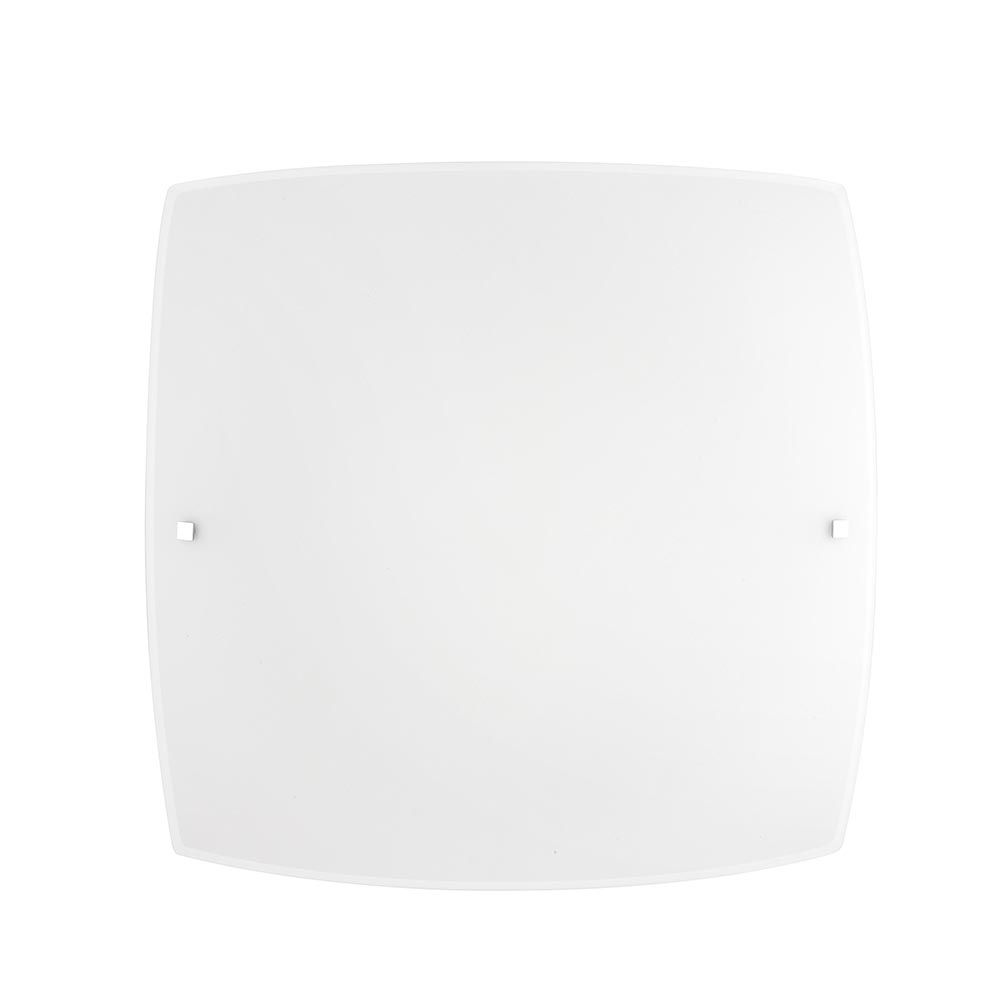 Qualer glass ceiling lamp 4-corner white