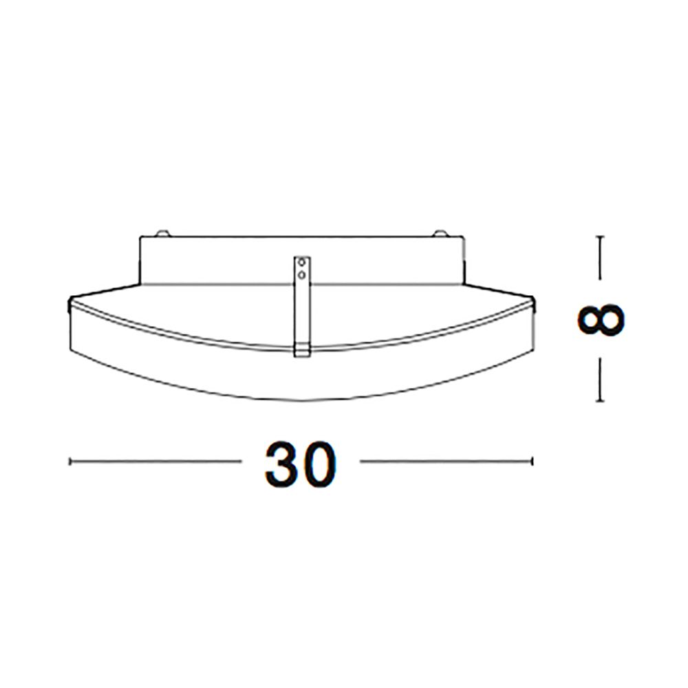 Lampada del soffitto in vetro di qualifica a 4 corner bianca