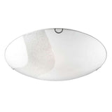 Nova Luce Quale Glass ceiling light 3-flame crystal