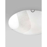 Nova Luce Quale Glass ceiling light 3-flame crystal