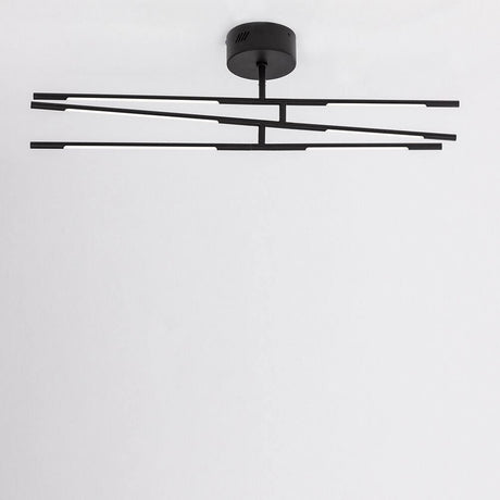 Raccio LED Deckenlampe Drehbar, Metall in modernem Design mit schwarzem Finish.