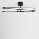 Raccio LED Deckenlampe Drehbar, Metall in modernem Design mit schwarzem Finish.