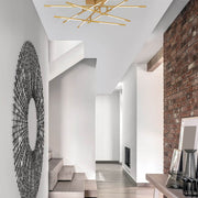 Raccio LED Deckenleuchte Metall im modernen Flur mit elegantem Design und warmweißem Licht.