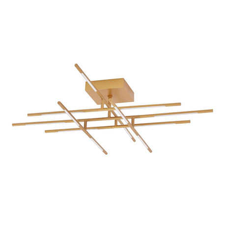Raccio LED plafonnier en métal au design élégant avec bras orientables pour un éclairage intérieur moderne.