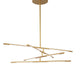 Raccio LED Hängelampe Ø 81cm Metall in elegantem Messing Gold, modern und stilvoll für jeden Wohnraum.