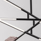 Raccio LED Hängelampe Ø 81cm Metall mit modernem Design und warmem, diffusem Licht, ideal für Wohnräume.