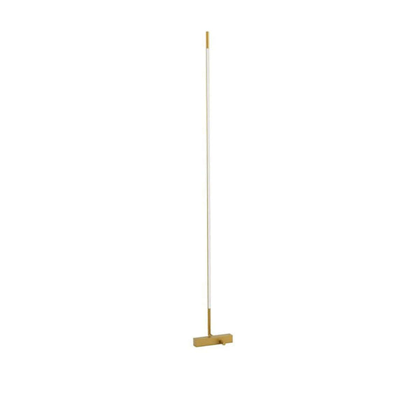 Raccio LED Stehlampe 140cm Gold von Nova Luce, moderne Messing Gold Stehleuchte mit filigranem Design