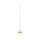 Raccio LED Stehlampe 140cm Gold in edlem Messing-Design mit filigraner Silhouette und klaren Linien.