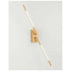 Raccio LED Wandlampe Metall Verstellbar in modernem Design an der Wand montiert.