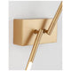 Detailansicht der Raccio LED Wandlampe Metall Verstellbar mit stylischem goldenen Finish.