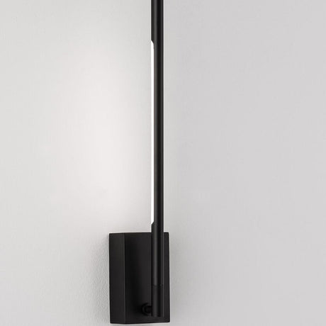 Raccio LED applique murale en métal, acrylique sur un panneau mural noir, design moderne pour chaque pièce.