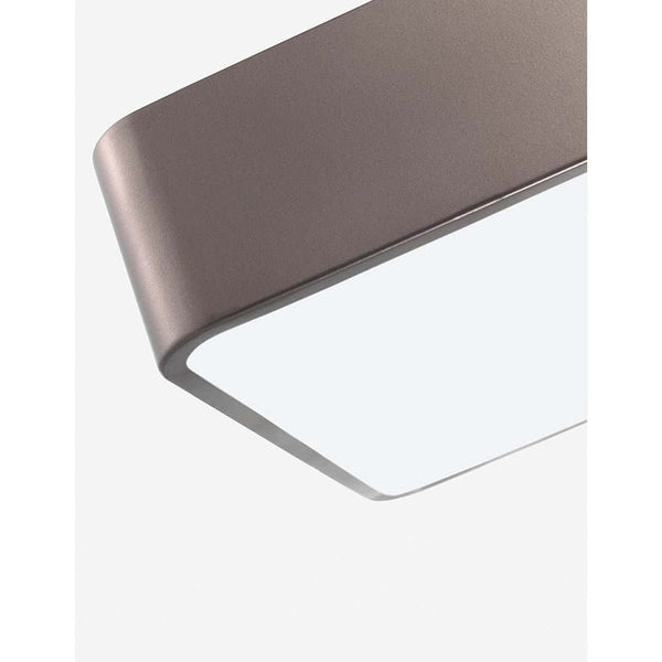 Ragu Deckenlampe Metall Quadratisch mit Bronze-Finish und Acrylschirm für modernes Wohnambiente