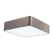 Ragu Deckenlampe Metall Quadratisch in Bronze mit Acryl-Schirm, moderne Deckenleuchte für Flur und Wohnzimmer