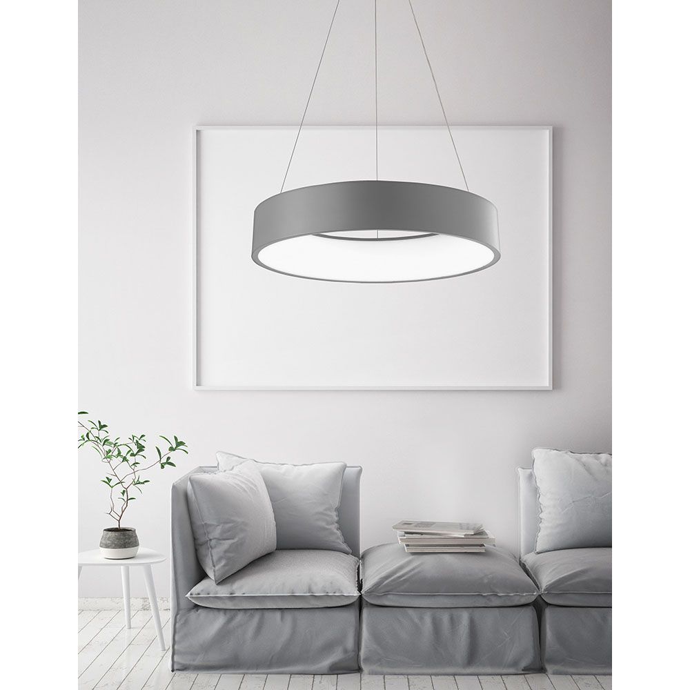 Rando LED Hanging Lamp Grey Ø 60cm