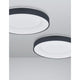 Rando LED Smart Deckenlampe Ø 60cm, moderne Deckenleuchte in Schwarz mit minimalistischem Design.
