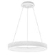 Rando LED Smart Hängeleuchte in modernem, minimalistischem Design aus Aluminium und Acryl.