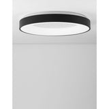Rando LED ohut kattovalaisin musta Ø 60cm