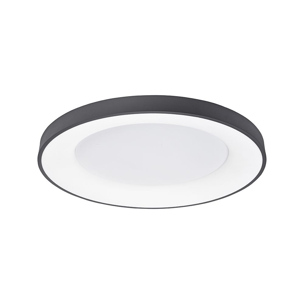 Rando LED ohut kattovalaisin musta Ø 60cm